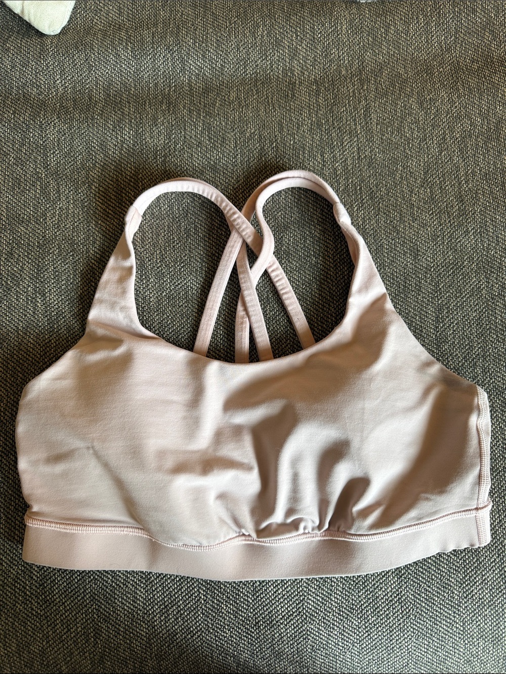 lululemon athletica Light Pink Strappy Back Sports Bra